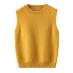 Laste 100% puuvillane V-kaelusega varrukateta kampsunvest &ndash; Unisex poistele ja t&uuml;drukutele, ideaalne kihiliselt kandmiseks, keskmise ja vanemaealiste laste pealiskate. 110 cm orange