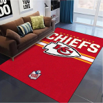 Kansas City Chiefs vaip elutuppa, magamistuppa, kodu diivanile kaunistuseks, laste m&auml;ngimiseks libisemiskindel p&otilde;randamatt 80x120cm( 31x47in)