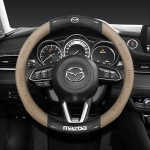 38CM s&uuml;sinikkiust nahast rooliratta kate Mazda 2 3 CX5 CX30 CX8 CX3 Mazda2 6 5 CX9 BT50 jaoks Autotarvikud