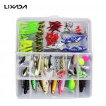 Lixada 73/101/132/232PCS kalap&uuml;&uuml;gi landid, segatud k&otilde;vad s&ouml;&ouml;dad, pehmed s&ouml;&ouml;dad, kalap&uuml;&uuml;gitarvikud 101pcs