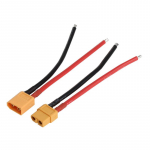 2 tk XT60 aku emane pistik silikoonist 14 AWG juhtmega 1