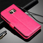 Flip Wallet nahk&uuml;mbris Samsung Galaxy A6 2018 A7 J4 J3 J5 J7 2017 S6 S7 edge S8 S9 Plus kate S10 S20 S21 S22 FE A51 A52 A12 A22 Samsung A6 Plus 2018
