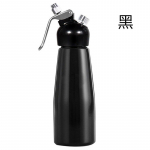 WTEMPO 500 ml alumiiniumist koorevahustaja praktiline koorevahustaja v&otilde;idosaator Vastupidav koogi magustoit P must