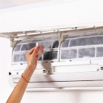 Kliimaseade Tuule v&auml;ljalaskeava tolmukindel kaitsekate DIY isekleepuv &otilde;hku puhastav filterpaber