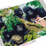 T&auml;issauqre DIY Teemantmaaling &Scaron;impansid Loomad Teemanttikandid Ristpistes Teemant 20*30 cm