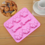 Puhtad tooted Silikoonist koogivorm koera kassi k&auml;pa luu kuju &scaron;okolaadikompveki k&uuml;psiste meisterdamise t&ouml;&ouml;riist one size