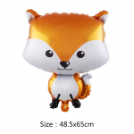 1/4 tk Loomade fooliumist &otilde;hupallid S&uuml;nnip&auml;evaks Pulmad Metsapeo kaunistused Heeliumi &otilde;hupallid Rebane siil Fox