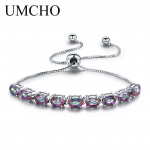UMCHO 9ct Mystic Topaz Pure Chain k&auml;ev&otilde;rud naistele peened ehted reguleeritav k&auml;ev&otilde;ru Emadep&auml;eva kingitus Uus Mystic