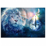 Teemanttikandid Lion 5D DIY Teemantmaali ristpistes 20X30CM