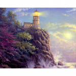 Maastikud Mere&auml;&auml;rne villa teemantmaal Lighthouse Ristpistes Mosaiikmustrid Kodukaunistus 20X30CM