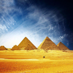 Teemantmaal  Egiptuse p&uuml;ramiidide maastik  Mosaiik Rhinestone'i tikandid Seinakleebis Dekoratsioonikingitus 30X30CM