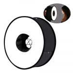 PULUZ Round Style Softboxi v&auml;lklambi v&auml;lklamp Pildistamise pehme kasti kokkupandav pehme v&auml;lklamp must