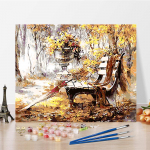 DIY maalimine numbrite j&auml;rgi K&auml;sit&ouml;&ouml; Hobid Numbrimaalimine Digitaalne &otilde;limaal Kodukaunistamine Kunst 40x50cm no frame