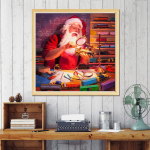 T&auml;isruudu puur Teemantmaal K&auml;sit&ouml;&ouml; 5D DIY Teemanttikandid Ristpistes portree Kodukaunistus Full Round 30x30CM