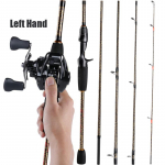 SOUGAYILANG kalap&uuml;&uuml;gi &otilde;ngeritv 12+1BB Baitcasting Reel Bass Magevee Merevee V&auml;lisreisi kalastustarbed 1.8 M&Left Hand kuld/must