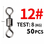 MEREDITH 50 TK/partii p&uuml;&uuml;gip&ouml;&ouml;ratavate m&otilde;&otilde;tmetega T&auml;is&uuml;hendusega kuullaager Snap Fishing P&ouml;&ouml;rdrattad Roostevabast terasest veerevad helmed 12# 17mm 40kg