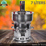 Roostevabast terasest teekeetja 7 liitrit veekeetja T&uuml;rgi samovaar multikeetja veekeetja teepliit T&uuml;rgi samovaar k&ouml;&ouml;gitarvikud teekarp Teekann