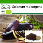 SAFLAX - Orgaaniline - Baklažaan - Pikk lilla - 20 seemet - Potisubstraadiga paremaks kasvatamiseks - Solanum melongena