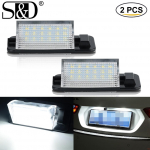 2tk Auto Auto 18 LED 2835SMD numbrim&auml;rgi tuli BMW E36 BMW 3. seeria 318i 318is 318ti 320i 323i 325i 325is 328i 328is 328i M3 numbrim&auml;rgi tuli