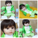 BZDOLL 19-tolline kogu kehaga, pehmest silikoonist Baby Reborn nukk 48 cm realistlik vasts&uuml;ndinud BeBe Dolls Boy Basthe M&auml;nguasi s&uuml;nnip&auml;evakingitus Boy-1