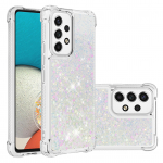 3D Clear Bling Glitter vedel kiirliiva litrid Love Heart Stars kaitserauaga telefoni&uuml;mbris Samsung Galaxy A13 S22 pehmest silikoonist p&otilde;rutuskindel TPU tagakaas Samsung Galaxy A33 5G