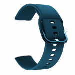 Vahetatav silikoonist kellarihm 22 mm pandlaga kellarihm, mis &uuml;hildub Samsung Galaxyga 20mm tumesinine v&auml;rv