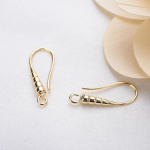 20 TK Ehted K&auml;sit&ouml;&ouml; Discovery Graveeringuga k&otilde;rvar&otilde;ngad Prantsuse konksud kuld