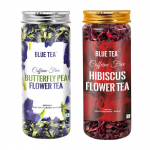 Teekomplekt Clitoria ja Hibiscus lilledest (75 g), Butterfly Herne Flower & Hibiscus Flower teekomplekt, sinine tee