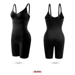 &Otilde;mblusteta naiste bodi, tagumikku t&otilde;stev riietus, v&ouml;&ouml;treening, keha kujundaja rihmaga seljaosa rinnakorsett parandav aluspesu korsett XXL/XXXL must