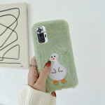 Armas pardi kohev karva&uuml;mbris Xiaomi Redmi jaoks 10 9 9A 9C 9T 11T 12T 12 Pro A1 Note 11 10 9 Pro Poco M4 M3 X4 X3 Pro /iphone/Samsung Plush Cartoon Case Redmi NOte10pro(max)4G