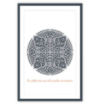 Les Tr&eacute;sors De Lily [A2232] &ndash; hall  Mandala  kiltkivist l&otilde;uend (Need v&auml;ikesed asjad, millel on &otilde;nne l&otilde;hn. ) - 60x40 cm hall
