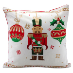 Les Tr&eacute;sors De Lily [A3234] - puuvillane padi  Nutcracker  punane roheline valge - 40x40 cm (j&otilde;ulud) punane