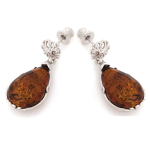 Les Tr&eacute;sors De Lily [R5513] &ndash; k&auml;sit&ouml;&ouml;lised h&otilde;bedast k&otilde;rvar&otilde;ngad  Inspiration  Amber konjak (roodiumiga kaetud) - 29x13mm pruun