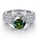 BagueRingeni 2kt Moissanite S&otilde;rmused Algsed h&otilde;bedased 925 Ehted Pulmapaelad Naiste peened ehted Kingitus Suurus 5-10 7