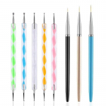 8 tk k&uuml;&uuml;nekunsti pliiatsite komplekt Kahe otsaga t&auml;ppimispliiatsid ja pintslid manik&uuml;&uuml;ri t&ouml;&ouml;riista jaoks