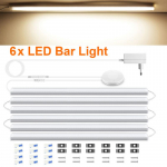 Alumiiniumprofiiliga LED-riba valgustoru 12 V l&auml;bistava puitplaadiga 25 mm puutetundliku anduriga h&auml;mardusl&uuml;liti DIY k&ouml;&ouml;gikapi seinalamp 50CM