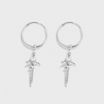 Loomingulised suure ringiga p&ouml;&ouml;rleva ristiga &uuml;mmargused t&auml;isteemantk&otilde;rvar&otilde;ngad naistele Liblikad originaalsed h&otilde;bedast pulmaehted h&otilde;be