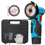 19500 p/min elektriline lihvimismasin k&auml;eshoitav multifunktsionaalne nurklihvija poleerimise l&otilde;ikamiseks 1pcs battery US Plug