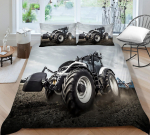 3D traktori voodipesukomplekt Luksusliku auto teemaline tekikate ja padjap&uuml;&uuml;r 2/3 AU/EU/DE/US T&auml;issuuruses voodipesukomplekt UK Single 135x200cm