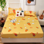 100% puuvillased voodimadratsite katted Cartoon kaheinimese voodipesu, tr&uuml;kitud voodilinad voodikatted kaitsekatted ilma padjap&uuml;&uuml;rideta 90X200CM Only a Sheet