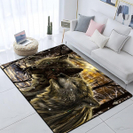 Kunst Animal Wolf 3D prinditud vaibad elutuppa Magamistoa sisekujundus vaip Pehme flanell Kodu voodi p&otilde;randamatt M&auml;nguala Vaibad Kingitused 40cm by 60cm
