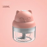 USB juhtmevaba elektriline k&uuml;&uuml;slaugupressi hakklihamasin K&ouml;&ouml;givilja-t&scaron;illi lihaveski Toiduhakkija K&ouml;&ouml;git&ouml;&ouml;riistad 100ml roosa