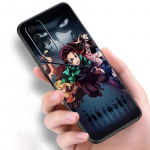 Anime Demon Slayer telefoni&uuml;mbris Xiaomi Redmi Note 11 10 9 8 T Pro 10S 5G 9A 9C 9S Pehme TPU must kaanega Coque Funda jaoks Redmi 9T
