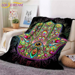 Evil Eye tekk T&uuml;rgi nazari spirituaalse kunsti tekk vana sajandi keskpaiga flanelltekk diivan Tooli tekk reisitekk 75x90cm