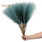 20 tk Pilliroo imitatsioon Elav v&auml;limus Dekoratiivne selge tekstuur Praktiline 55 cm pulmapidu kohev pampa muru kaunistus helelilla v&auml;rv