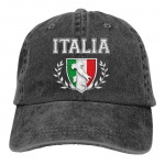 Itaalia Itaalia Itaalia lipp Boutique Pesapallim&uuml;ts Unisex Print Reguleeritav Hip Hop Mood Lahedad Snapback M&uuml;tsid Must One Size