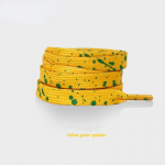 NO.8 Colorful Splash Ink AF1 Kingapaelad Naised Kuldamine Mehed Punane Must K&auml;sitsi maalitud Sport vabaaja korvpallijalatsid Paelad 100/120/140/160 100cm kollane/roheline