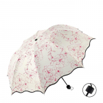 Kokkupandav vihmavari UV-kaitse p&auml;ikesevari Tuulekindel vihma daamide printsessi vihmavari p&auml;ikesevari Ultrakerge kokkupandav p&auml;ikesevari
