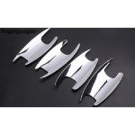 Door Handle Doorknob Bowl ABS Strip Sequins Decorative Cover Trim For Mercedes Benz E class W213 C Class W205 GLC X253 5 pieces gray