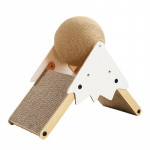 Kaks koos m&auml;ngivat kassi ei saa prahti maha visata, seisev kassik&uuml;&uuml;nispall, kassik&uuml;&uuml;nelaud 20cm * 45cm * 34.5cm pruun/valge